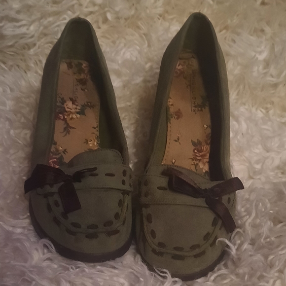 🌟3/50 Green Bow Slip on Highlights Heels - Picture 3 of 10